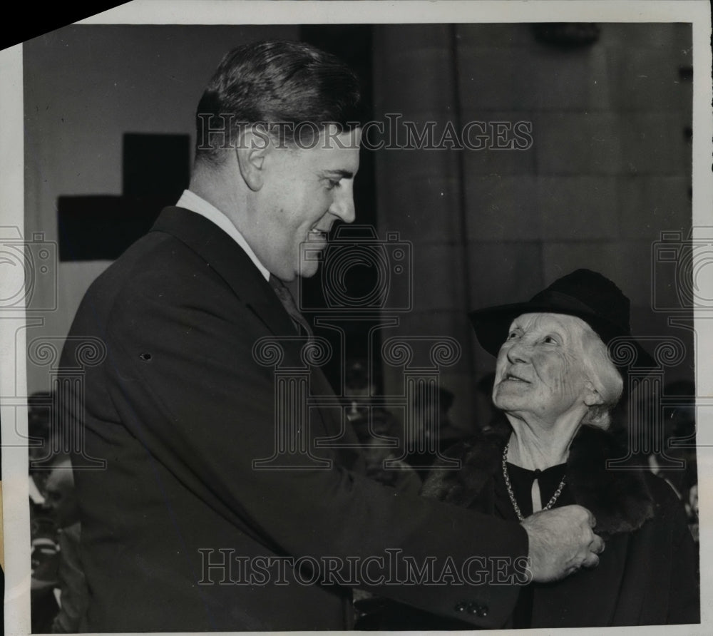 1939 Press Photo Edgar Morris & Emma L DeGraw Only Living Founders of Red Cross