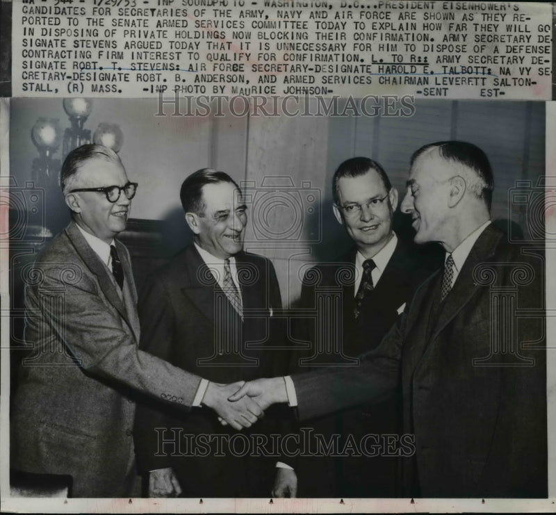 Load image into Gallery viewer, 1953 Press Photo Military Secretarial Candidates @ Senate Armed Services Hearing
