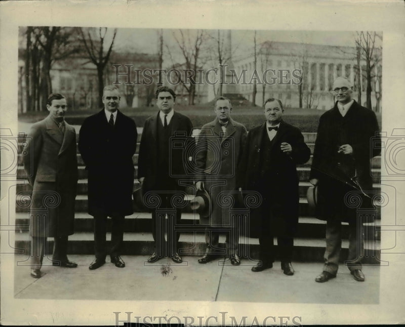 Load image into Gallery viewer, 1925 Press Photo Anthracite Miners Committee at Pennsylvania Capital, Harrisburg
