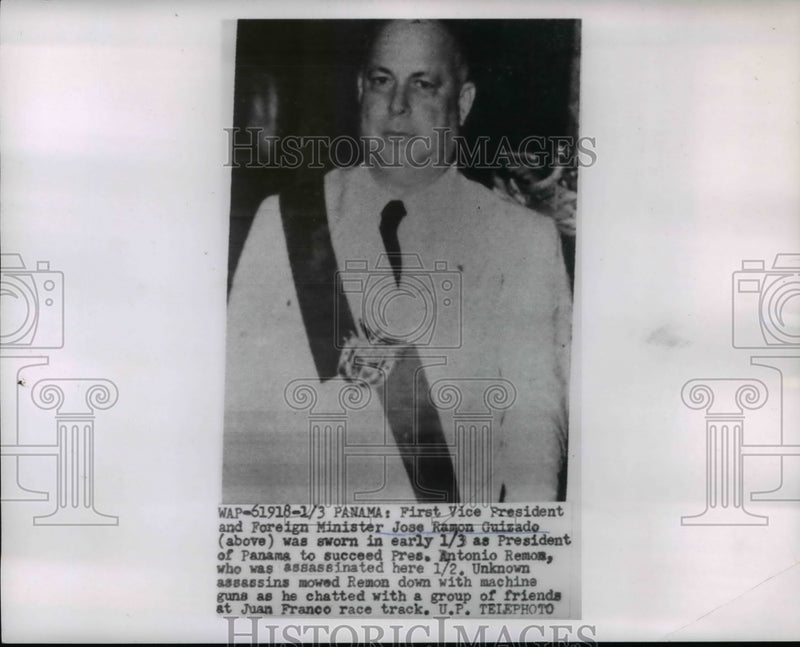 Load image into Gallery viewer, 1955 Press Photo Jose Ramon Guizado of Panama - nef38985

