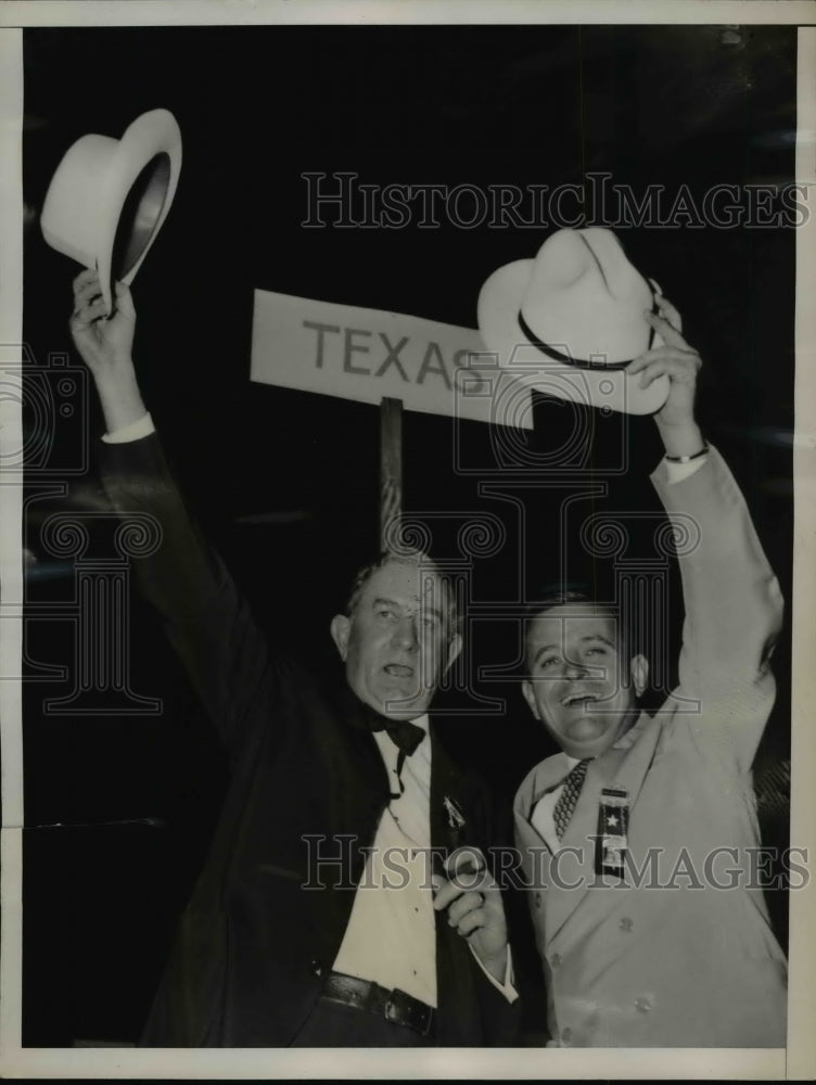 1936 Press Photo Tom Connally, James T. Allread @ Democratic National Convention