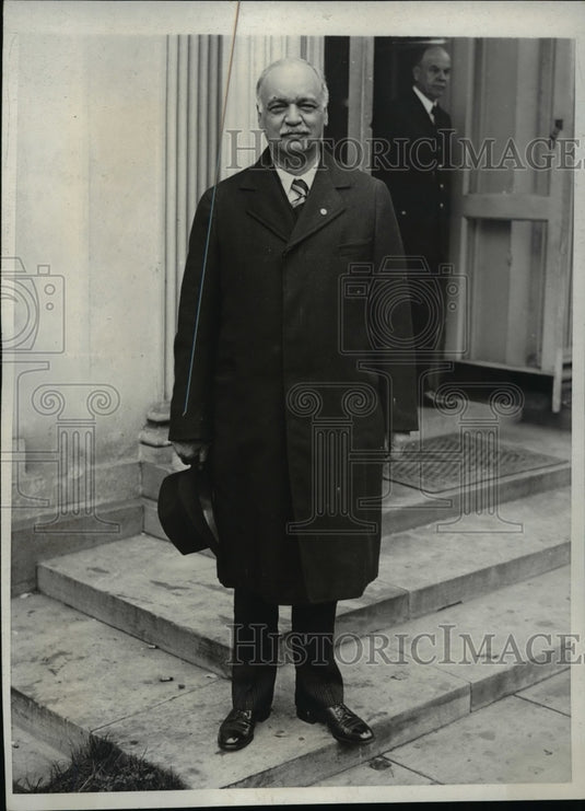 1931 Press Photo Charles Curtis Leaving White House - nef39106
