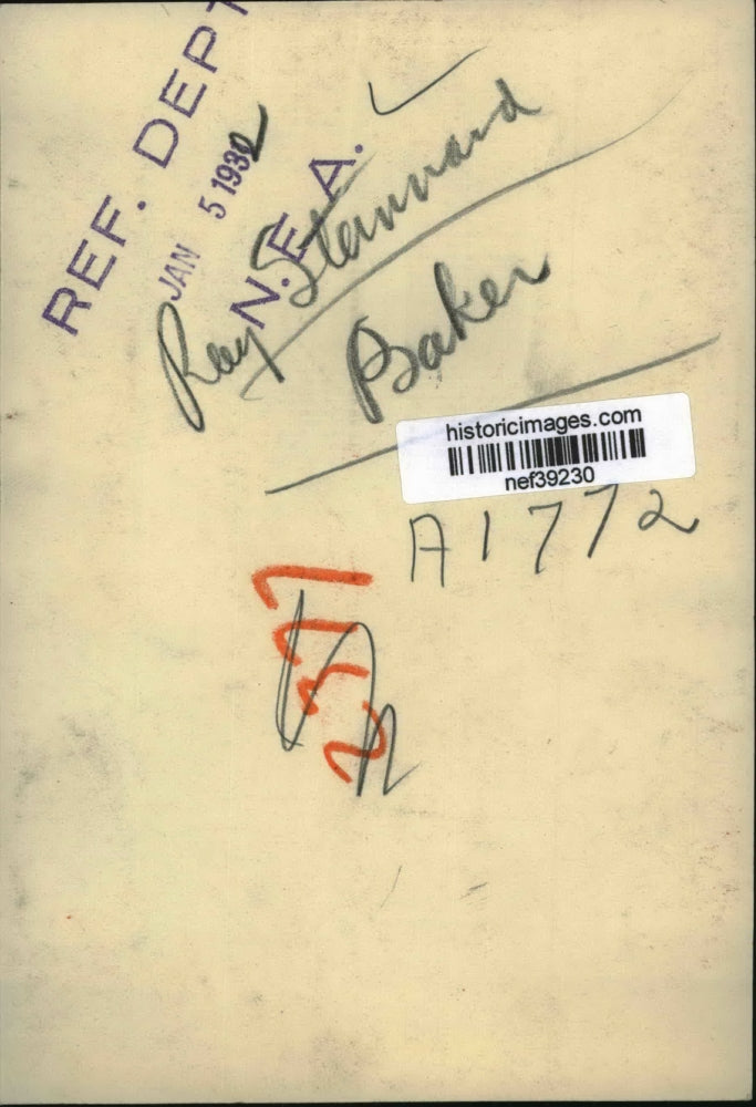 1932 Press Photo Ray Stannard Baker - nef39230