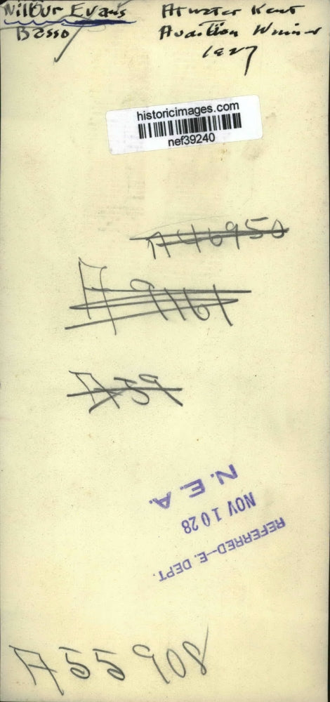 1928 Press Photo Wilbur Evans, Singer - nef39240