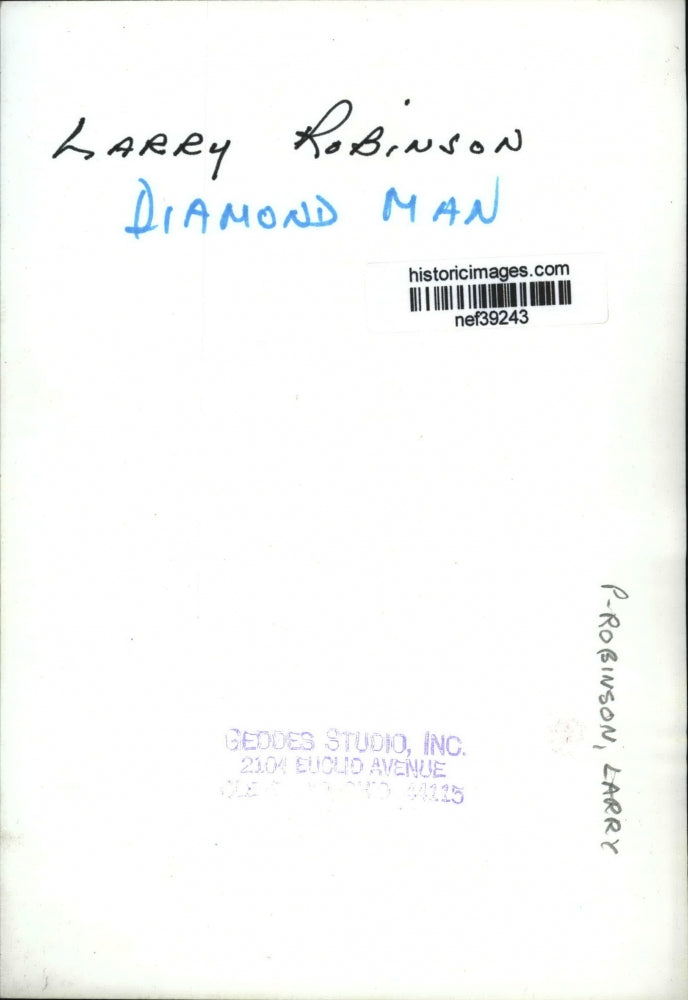 Press Photo Diamond Man Larry Robinson - nef39243