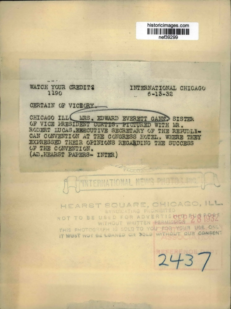 1932 Press Photo Mrs.Edward Everett sister of Vice Pres.Curtis with Robert Lucas