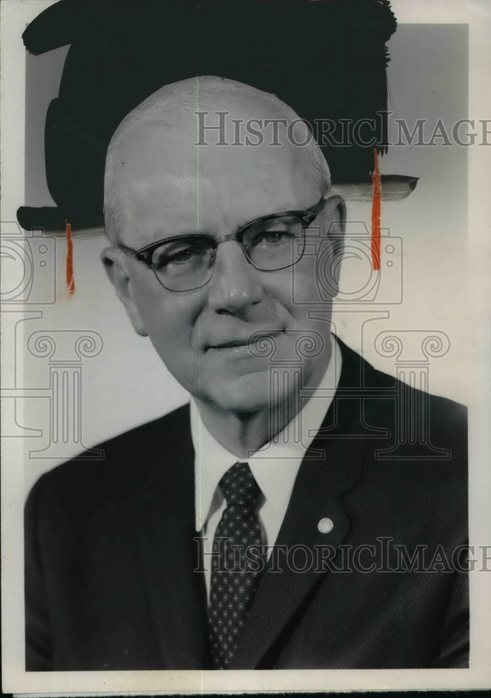 Load image into Gallery viewer, 1961 Press Photo William A.Karl Retired as Pres. of Firestone Textiles Co.
