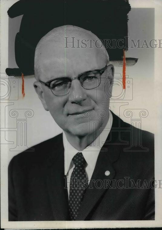 1961 Press Photo William A.Karl Retired as Pres. of Firestone Textiles Co.