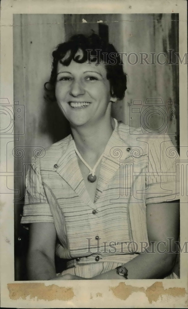 Press Photo Mrs. R. T. Johnson Arrested for Firing at Husband and Striking Kid
