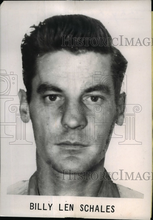 1969 Press Photo Billy Len Schales Makes FBI's Top 10 Most Wanted List