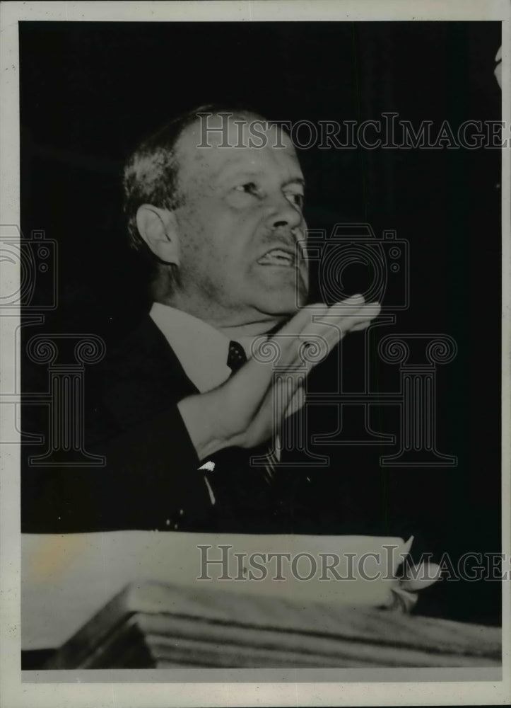 1938 Press Photo Sen.Robert J. Bulkley of Cleveland in debate series