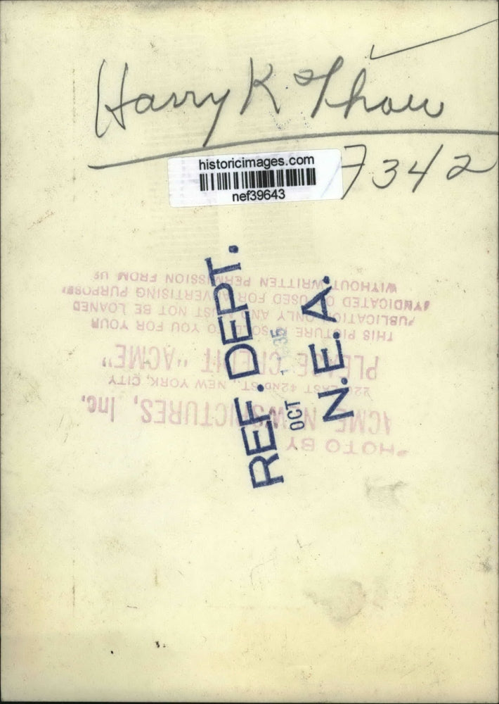 1935 Press Photo Harry K. Thaw - nef39643