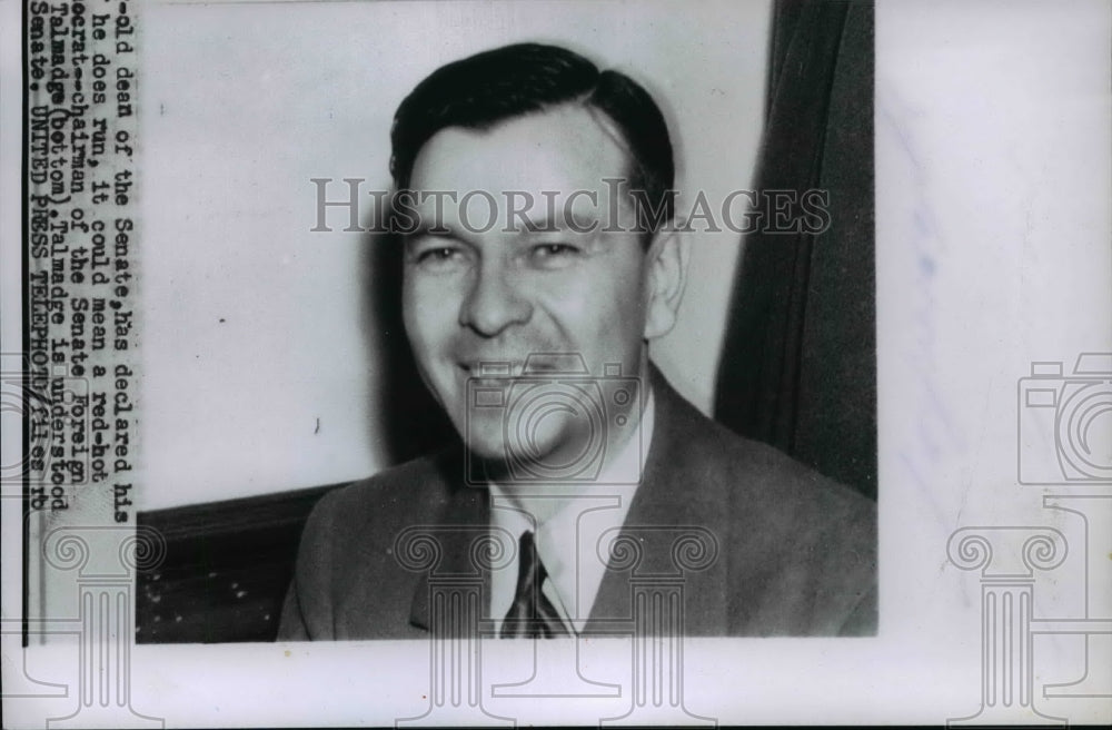1955 Press Photo Governor Herman Talmadge - nef39691