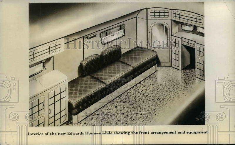 Load image into Gallery viewer, 1936 Press Photo Interior Edwards Mobile Home - nef39707
