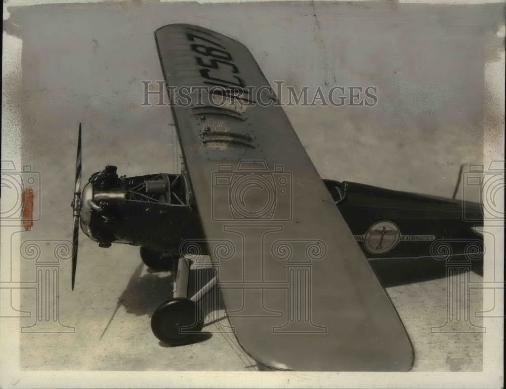 1931 Press Photo Scale Model Boeing 203 Trainer Airplane - nef39734
