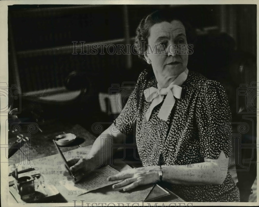1940 Press Photo Mrs. Anna Milburn Nominated for US President by Greenback Party