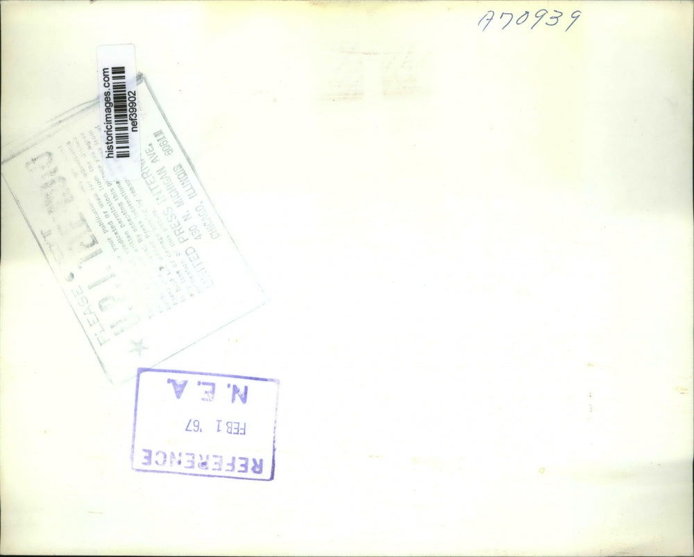 1967 Press Photo Senator William Fulbright in Meet the Press TV Interview