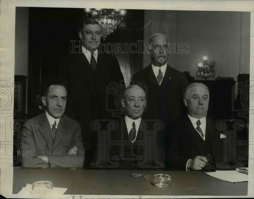 1927 Press Photo Pennsylvania Ballot Probe Committee Testifiers in Washington