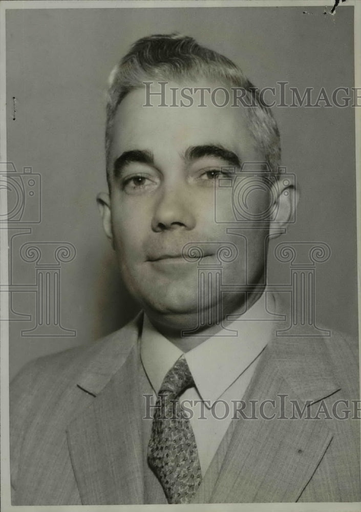 1934 Press Photo George Dodge in Los Angeles Court for Misapplication of Funds