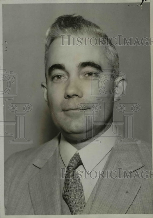 1934 Press Photo George Dodge in Los Angeles Court for Misapplication of Funds