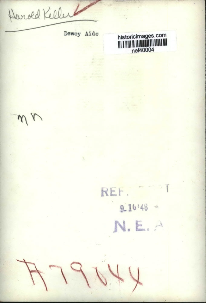 1948 Press Photo Harold Keller Portrait - nef40004