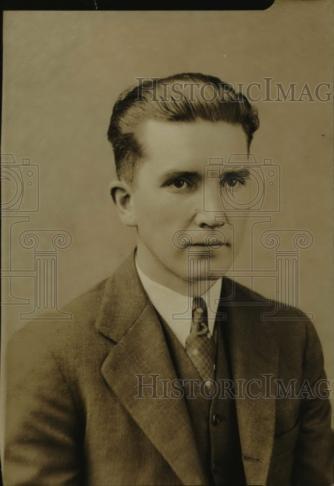 1933 Press Photo Professor Jackson Rudd of Bryan Memorial University - nef40011