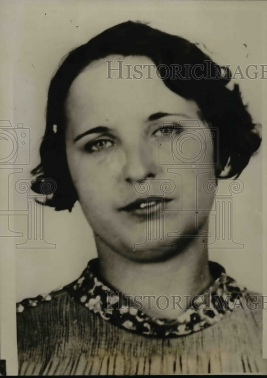 1938 Press Photo Marcilla Fay McDaniel Arraigned on Stolen Money Concealment