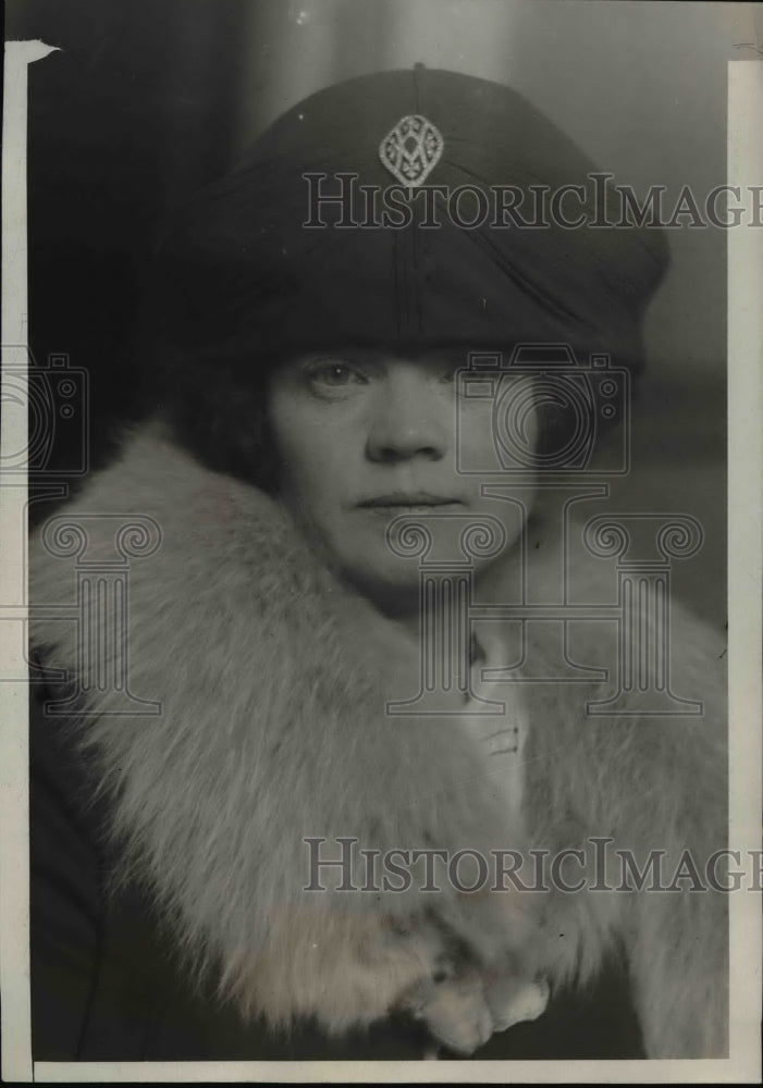 1925 Press Photo Mrs. W. E. D. Stoked in Court During Trial for Divorce