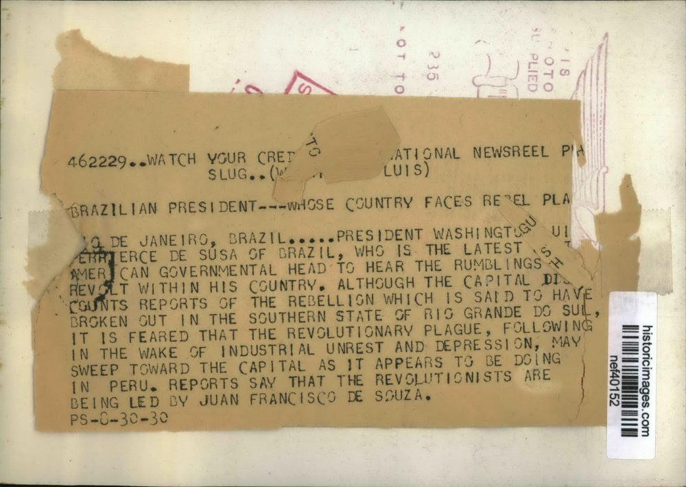 Press Photo Reports Say Juan Francisco De Souza Leading Revolutionists