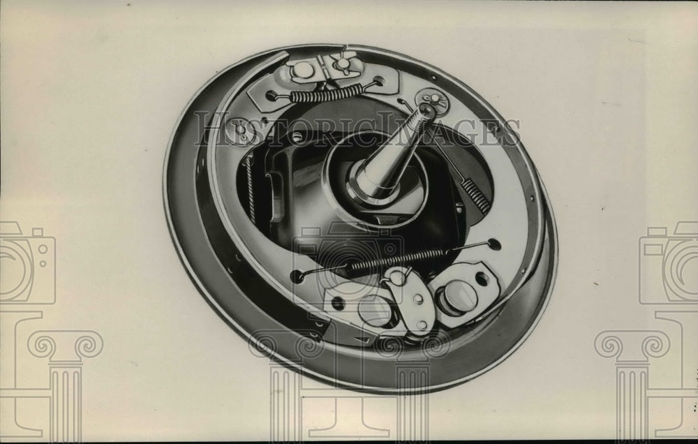 1929 Press Photo Oldsmobile Brake - nef40331