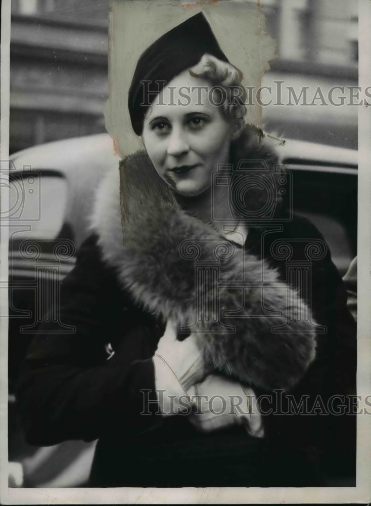 1933 Press Photo Margaret McHale, Connected to Earle Wynekoop - nef40653