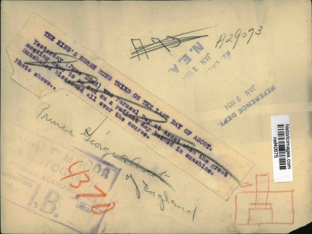 1924 Press Photo Prince George of England - nef40675