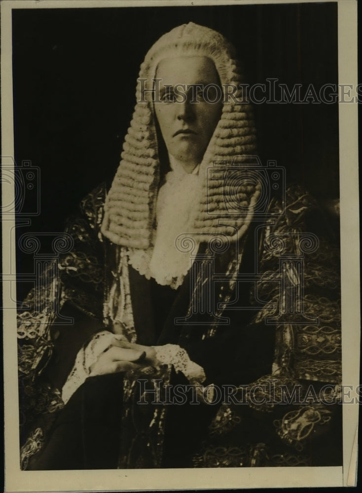Press Photo Lord Birkenhead, Lord High Chancellor of England - nef40849