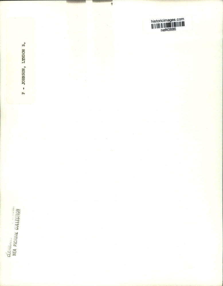 Undated Press Photo U.S Pres.Lyndon B. Johnson - nef40886