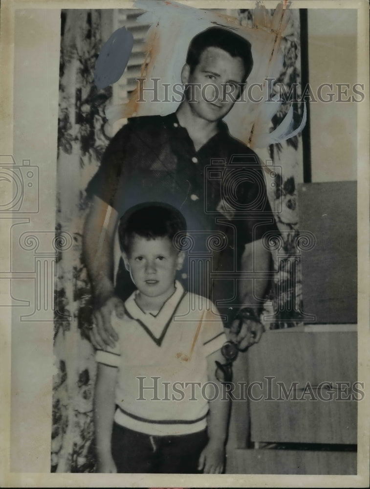 1961 Press Photo Edward Wasililo Sr and Edward Wasililo Jr. - nef40887
