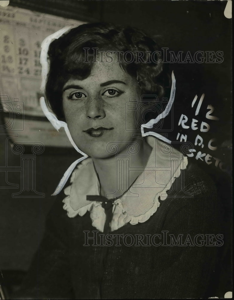 1923 Press Photo Medic Audrey Hagelin of Cleveland, Ohio - nef40957