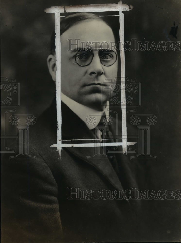 1925 Press Photo George L. Kreeck Bank President of Lawrence, Kansas - nef40965