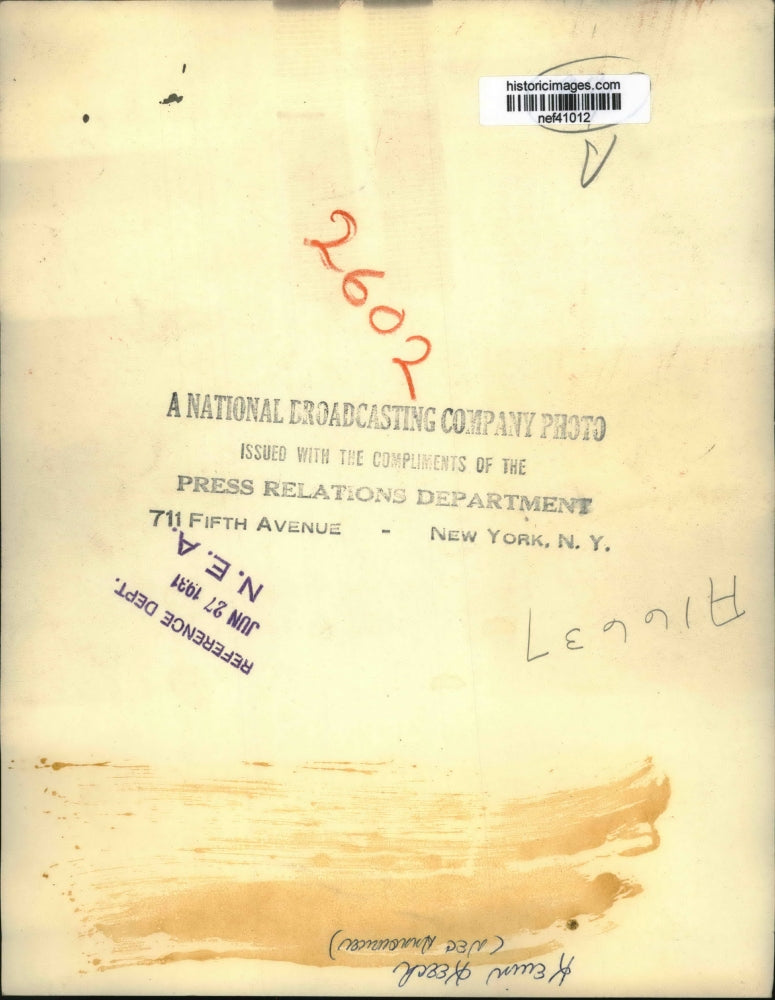 1931 Press Photo Kevin Keech NBC Announcer - nef41012