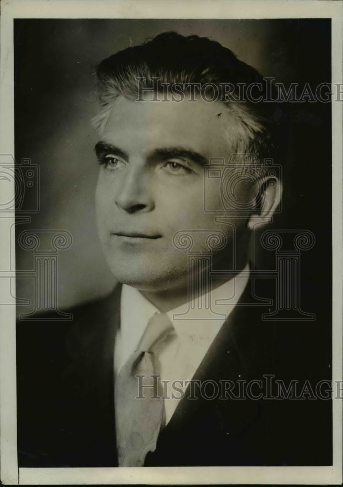 1931 Press Photo Ray O Hall Charged Commerce Dept of Falsifying Payment Figures