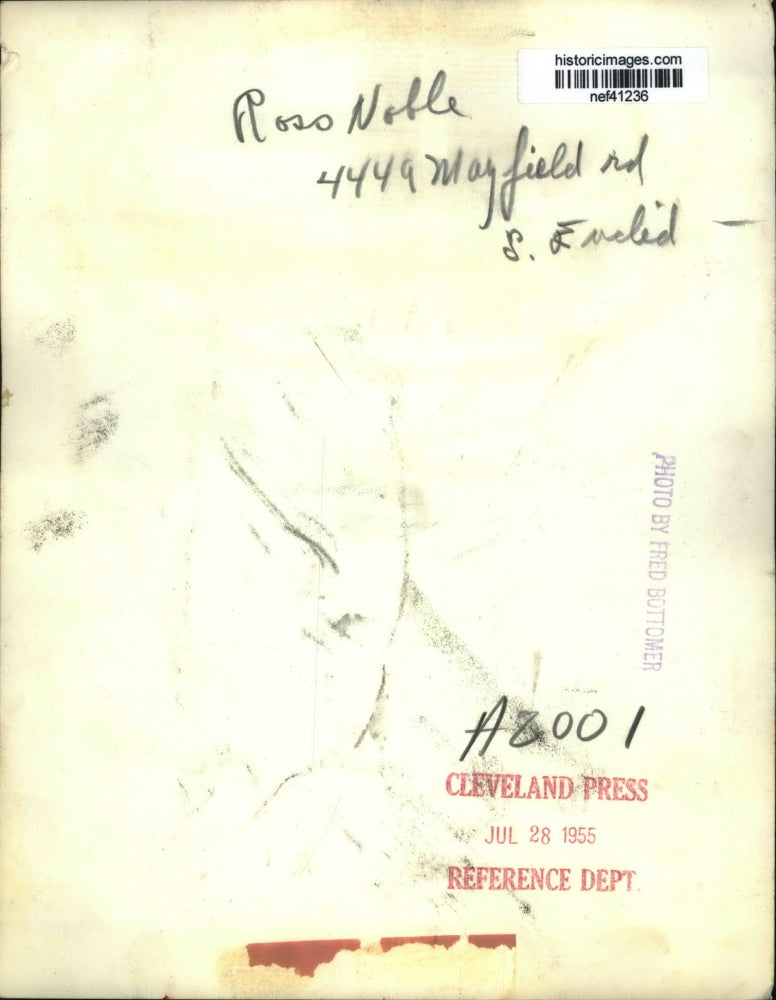 1955 Press Photo Ross Noble of Ohio - nef41236