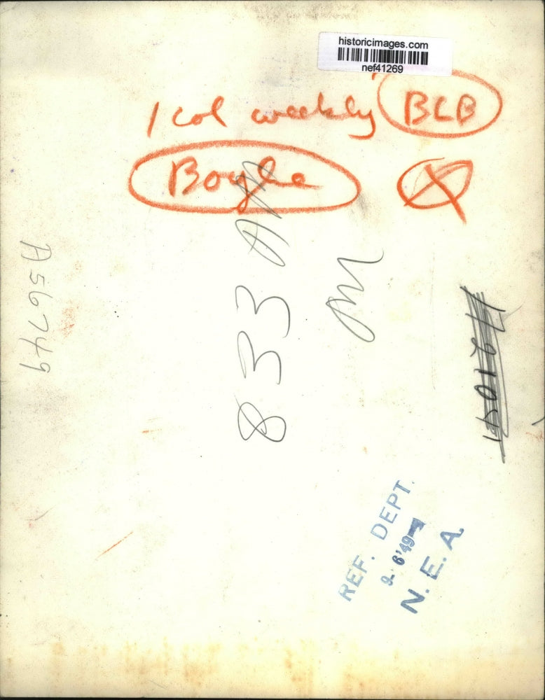 1949 Press Photo Senator J. Howard McGrath - nef41269