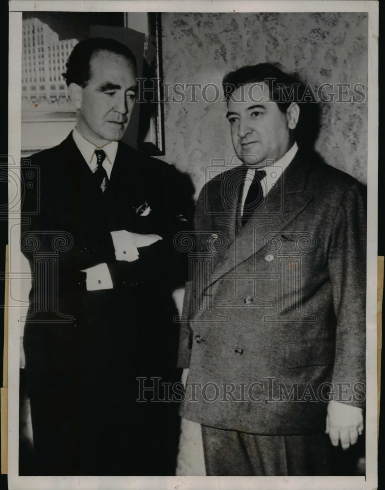 1937 Press Photo James F Dewey After Conference with General Motors Officials