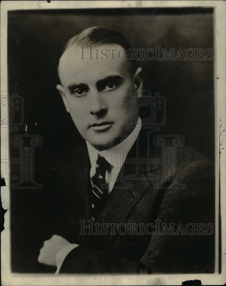 1924 Press Photo Charles M. Kittle Outstanding Business Success of 1924
