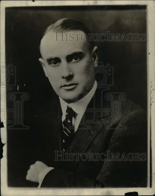 1924 Press Photo Charles M. Kittle Outstanding Business Success of 1924