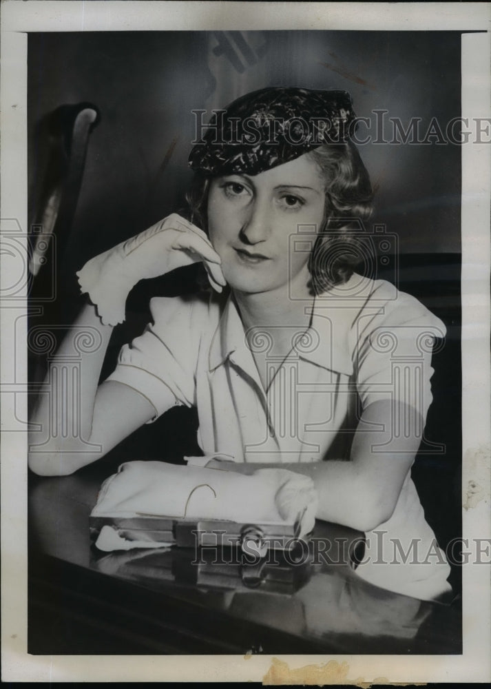 1937 Press Photo Evelyn Landau Wife of Morris W Landau Wins Divorce Settlement