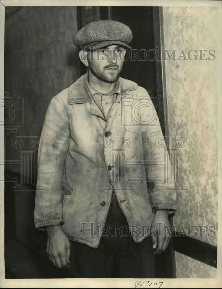 1938 Press Photo Frank Olson Captured Kidnapper of 10 year old Charles Matton