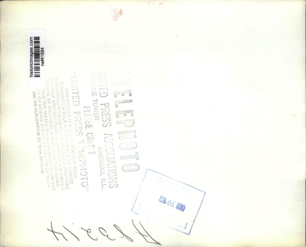 1952 Press Photo Adlai Stevenson in Summer Street Motorcade, Boston - nef41884