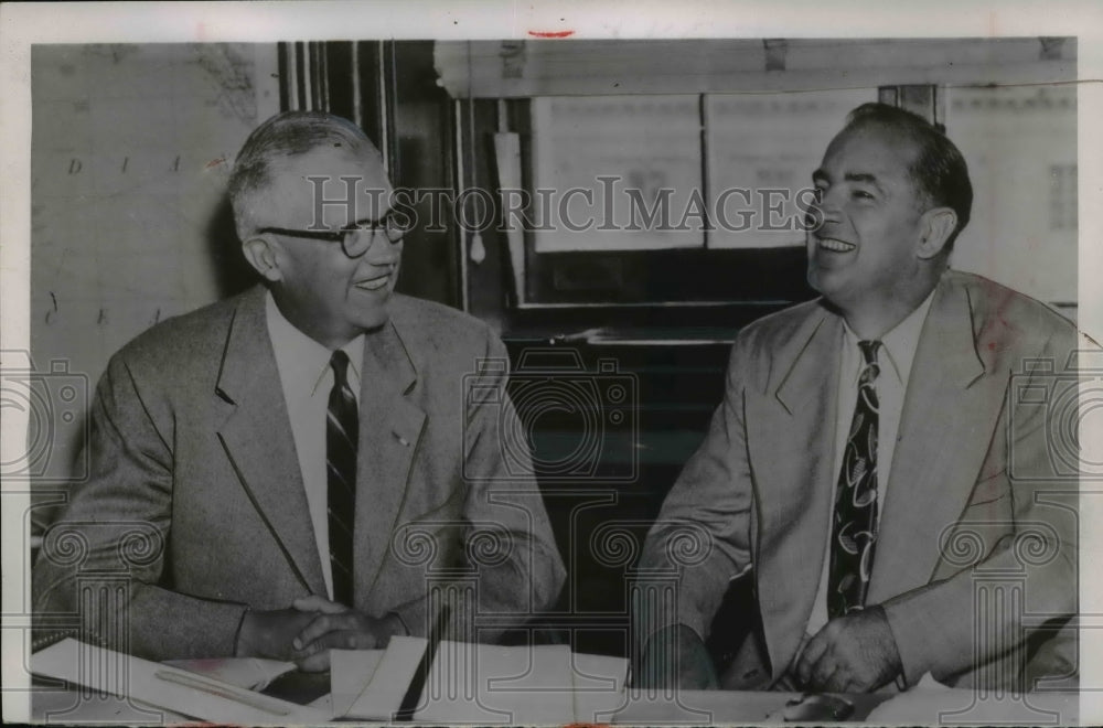 1954 Press Photo Robert Stevens, Joseph McCarthy Showdown Hearing, Washington