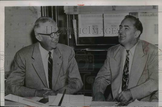 1954 Press Photo Robert Stevens, Joseph McCarthy Showdown Hearing, Washington