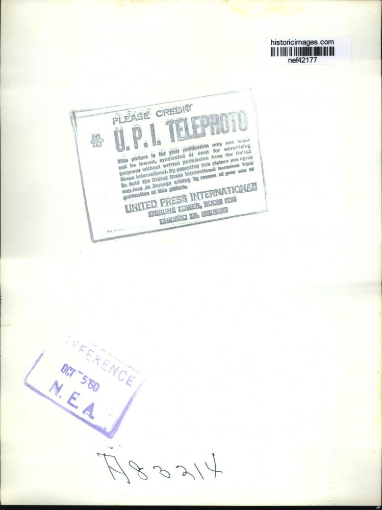 1960 Press Photo Adlai Stevenson interviewed at Hyannis Airport Mass.